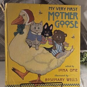 Mother Goose Illustrated by Rosemary Wells Bright Yellow Hardcover
